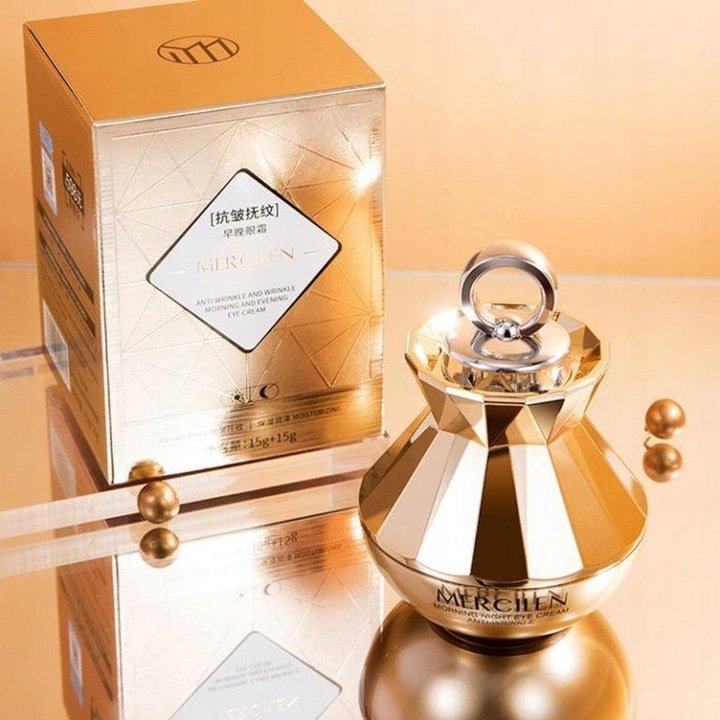 MERCILEN KREM POD OCZY Z Kolagen + Peptyd Koenzymowy MASAŻEREM 589 - obrazek 2