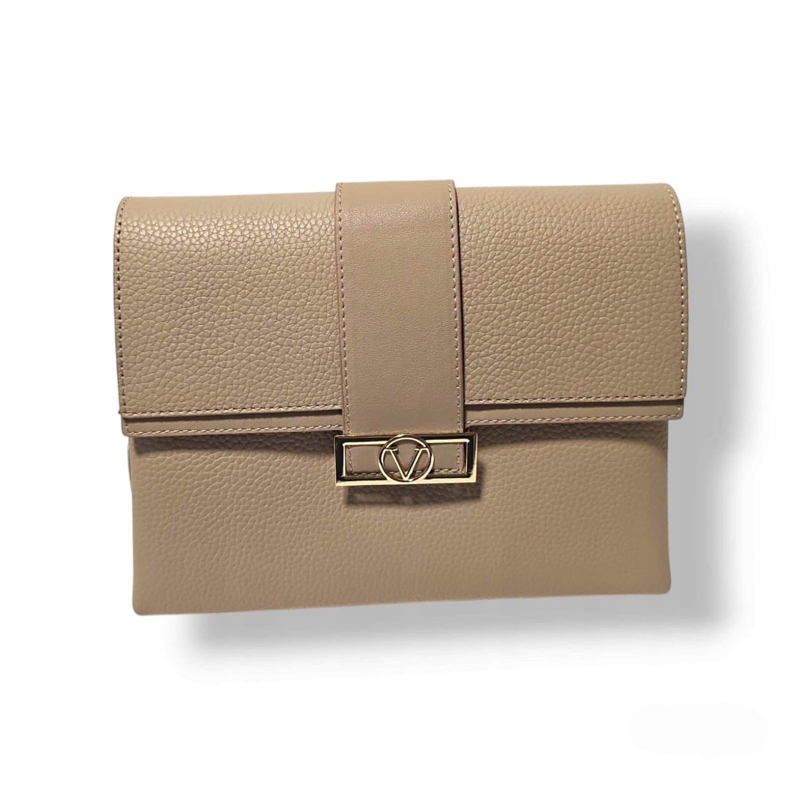 Torebka Damska na Ramię z Eko Skóry Beżowa 1258