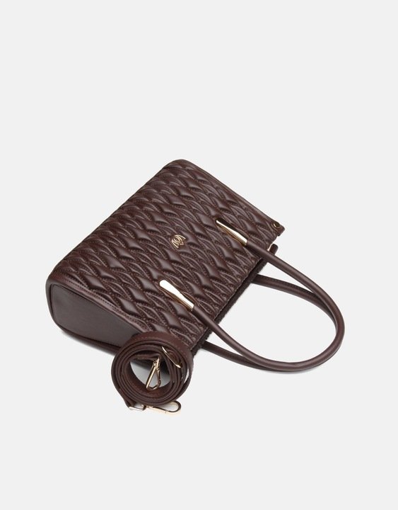 Torebka damska Shopper z Pikowanym Wzorem 1251 - obrazek 3