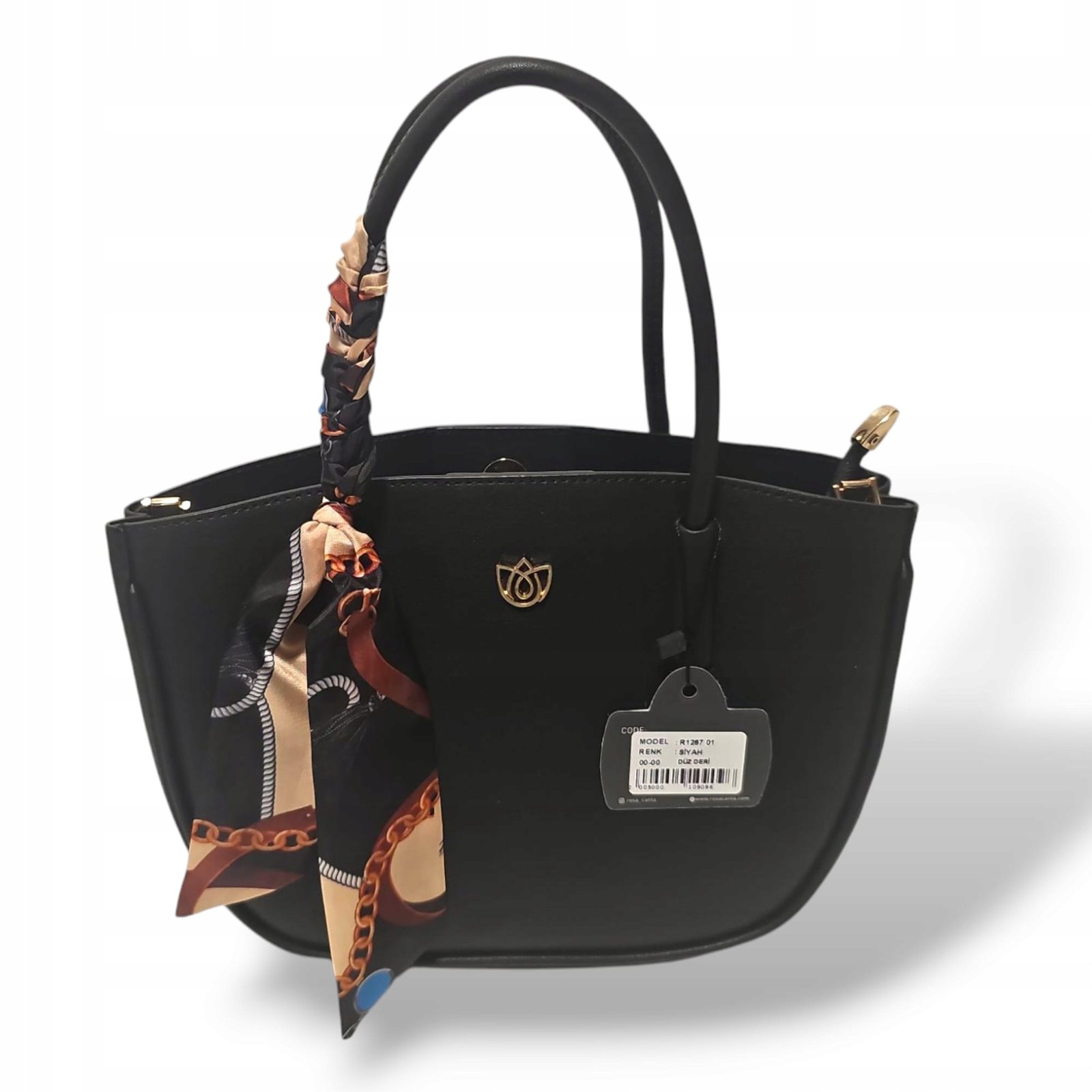 Torebka damska klasyczna shopper Czarny