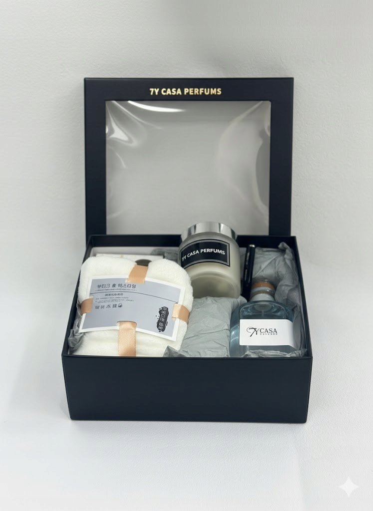 7Y CASA PERFUMS Zestaw Zapachowy Dyfuzor Świeca PREZENT - obrazek 2
