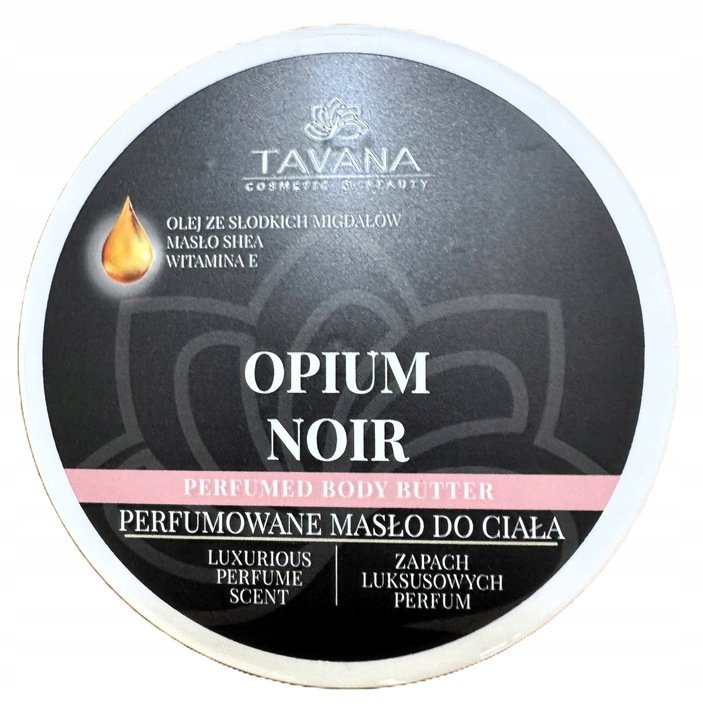BALSAM TAVANA OPIUM NOIR Perfumowane Masło do Ciała Olej Migdałowy Masło