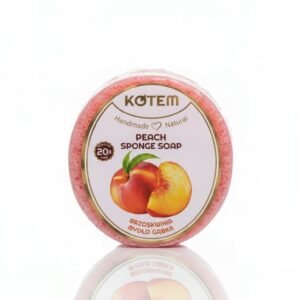 KOTEM MYDŁO Z GĄBKĄ BRZOSKWINIA PEACH DELIKATNY PEELING 125 G