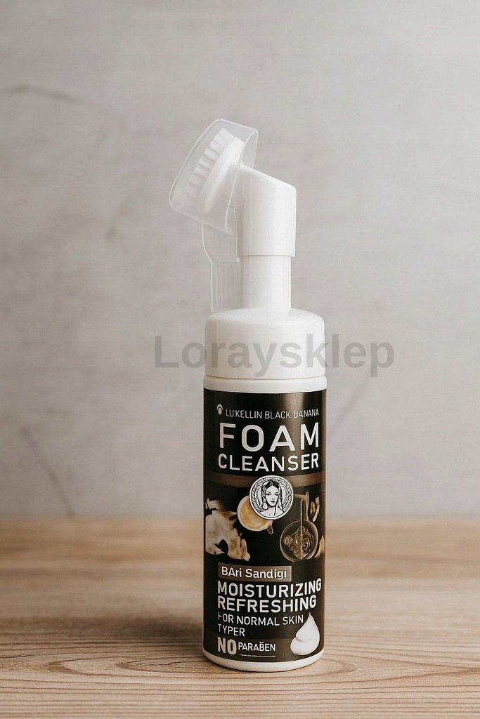 LUXELUX Black Banana Pianka Myjąca do Twarzy z Silikonową Szczoteczką