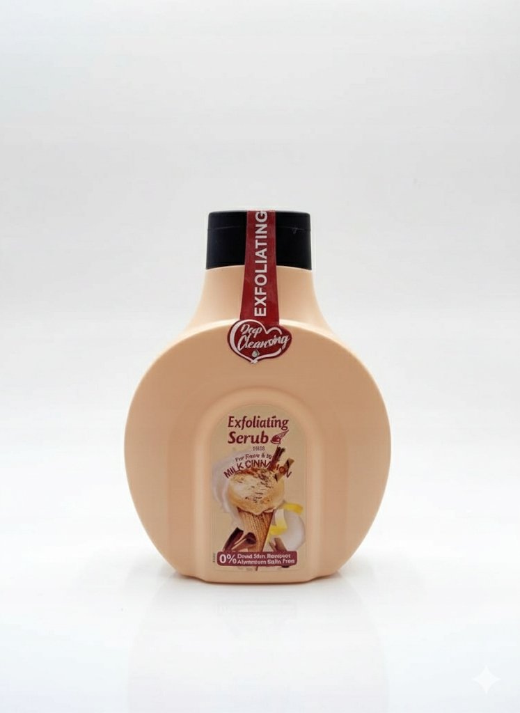 Mleczno-cynamonowy peeling do twarzy i ciała,Scrub 500ML