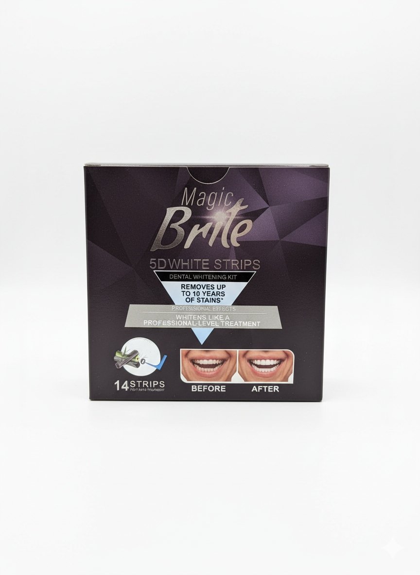 Paski wybielające Zęby MAGIC BRITE 5D White Strips 14 sztuk!