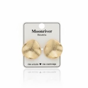 KOLCZYKI MOONRIVER -NIEREGULARNE, HIPOALERGICZNE SZTYFTY