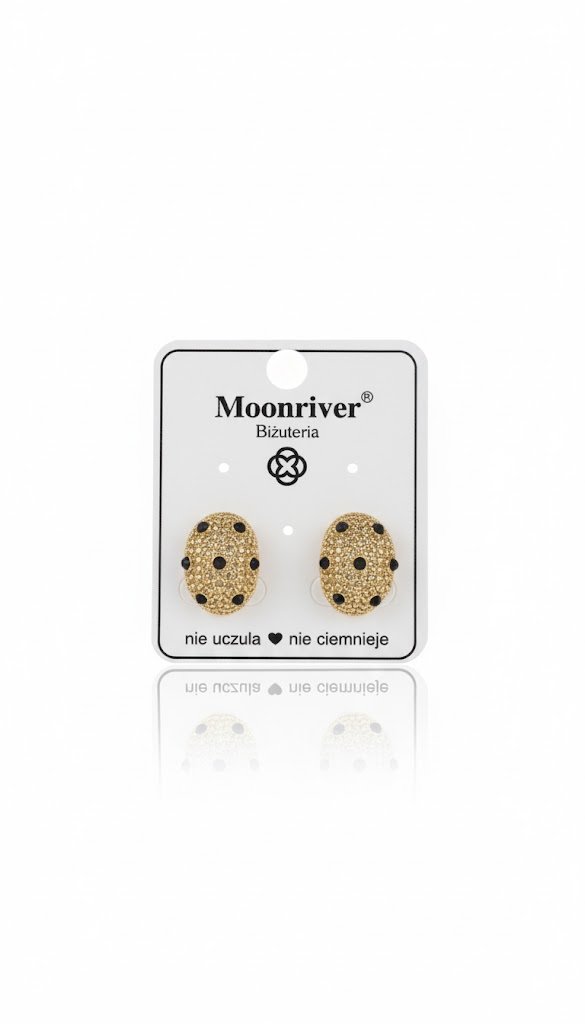 KOLCZYKI MOONRIVER -NIEREGULARNE, HIPOALERGICZNE SZTYFTY