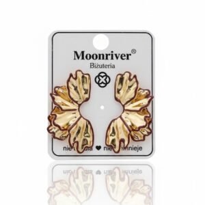 KOLCZYKI MOONRIVER -NIEREGULARNE, HIPOALERGICZNE SZTYFTY
