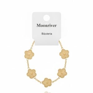 BRANSOLETKA MOONRIVER - ZŁOTY ŁAŃCUSZEK Stal chirurgiczna