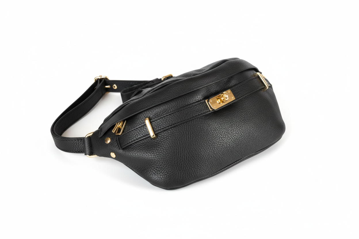 Nerka Damska 100% Skóra Naturalna Czarna Premium