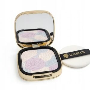 LUXELUX – Trójkolorowy Puder Korygujący i Rozświetlający
