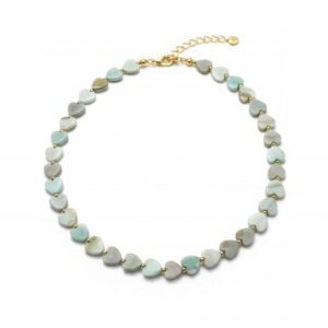 MOONRIVER Naszyjnik z Kamieni Naturalnych Masa perłowa