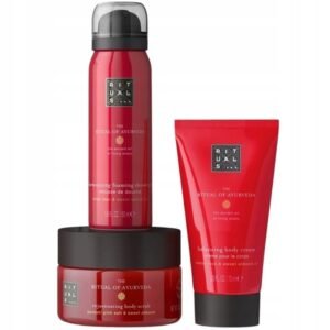 Rituals Ayurveda Set Pianka pod prysznic 50 ml + Krem 70 ml + Peeling 125 g